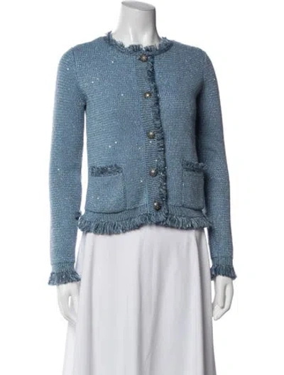 Pre-owned Kobi Halperin Patterned Jacket W/ Tags In Blue