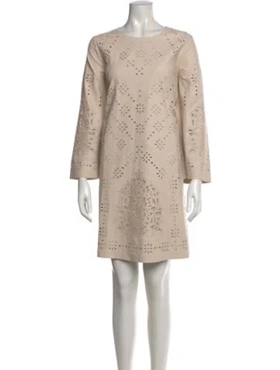Pre-owned Kobi Halperin Patterned Mini Dress W/ Tags In Neutrals