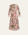 Kobi Halperin Payne Tiered Floral-print Maxi Dress In Pink