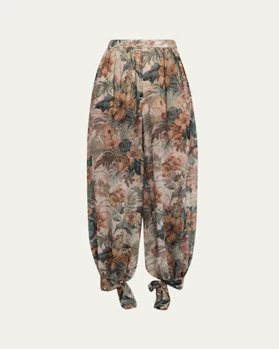 Kobi Halperin Phoebe Floral-print Balloon Pants In Multi