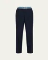 Kobi Halperin Poe Straight-leg Mixed Media Pants In Black