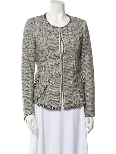 Pre-owned Kobi Halperin Printed Evening Jacket In Black