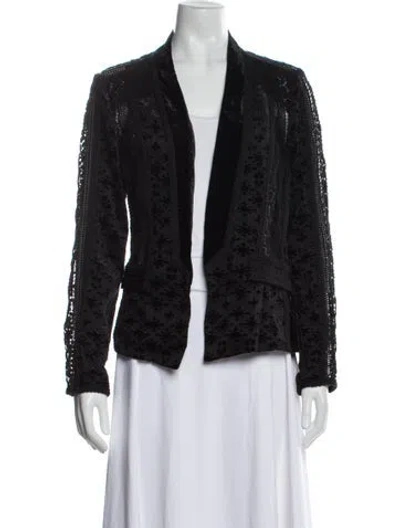 Pre-owned Kobi Halperin Printed Evening Jacket In Black