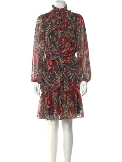 Pre-owned Kobi Halperin Printed Knee-length Dress In Multi