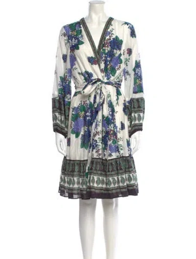 Pre-owned Kobi Halperin Printed Knee-length Dress In Neutral