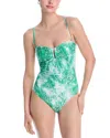 Kobi Halperin Printed U Wire One Piece Swimsuit In Lush Green
