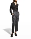 Kobi Halperin Rebekah Long-sleeve Silk Blouse In Black