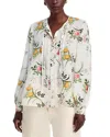 Kobi Halperin Ren Floral-print Cutout Blouse