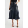Kobi Halperin Rhea Faux Leather Midi Skirt In Black