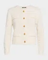 Kobi Halperin Richie Dotted Wool Knit Sweater In White