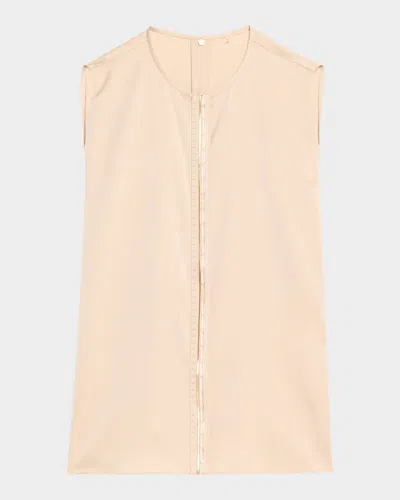Kobi Halperin Robi Sleeveless Embroidered Blouse In Antique