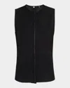 Kobi Halperin Robi Sleeveless Embroidered Blouse In Black
