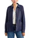 Kobi Halperin Rowan Faux Leather Jacket In Blue