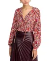 Kobi Halperin Roxanne Blouse In Natural Multi