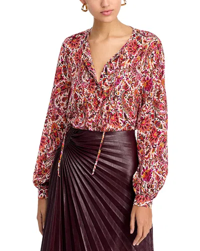 Kobi Halperin Roxanne Blouse In Natural Multi