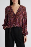 Kobi Halperin Roxanne Blouse In Black Multi