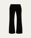 Kobi Halperin Ruby Straight-leg Stretch Cotton Pants In Black
