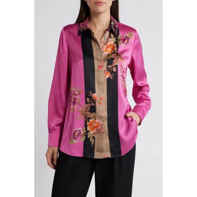 Kobi Halperin Sabrina Blouse In Pink Multi