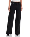 Kobi Halperin Sagit High Rise Wide Leg Jeans In Black In Black