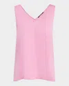 Kobi Halperin Sailor Sleeveless V-neck Blouse In Pink