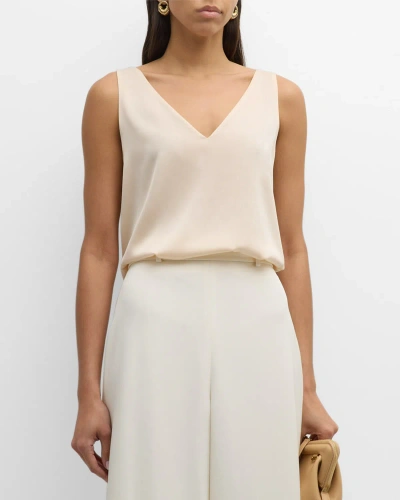 Kobi Halperin Sailor Sleeveless V-neck Blouse In Chambre