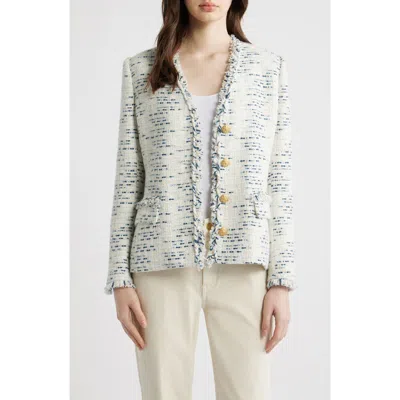 Kobi Halperin Sapphire Tweed Jacket In Multi