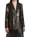 Kobi Halperin Savvy Jacket In Dark Brown In Black