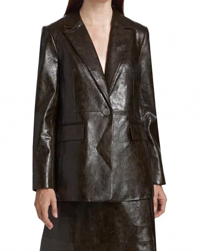 Kobi Halperin Savvy Jacket In Dark Brown In Black