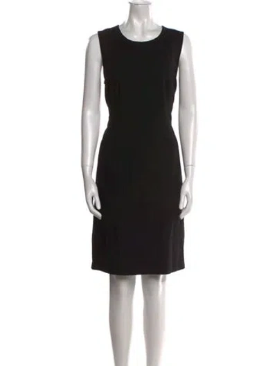 Pre-owned Kobi Halperin Scoop Neck Knee-length Dress In Black