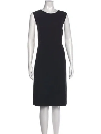 Pre-owned Kobi Halperin Scoop Neck Knee-length Dress In Black