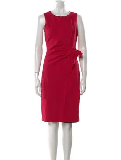 Pre-owned Kobi Halperin Scoop Neck Knee-length Dress In Pink