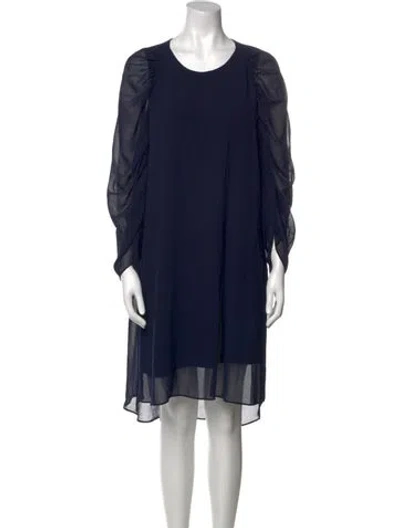 Pre-owned Kobi Halperin Scoop Neck Knee-length Dress W/ Tags In Blue