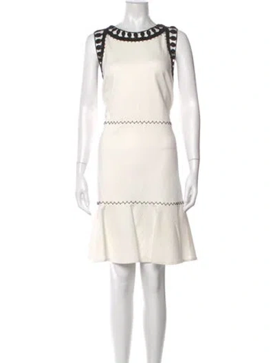 Pre-owned Kobi Halperin Scoop Neck Long Dress In Neutral