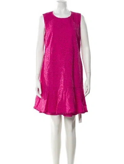 Pre-owned Kobi Halperin Scoop Neck Mini Dress In Pink