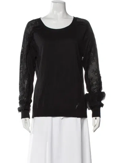 Pre-owned Kobi Halperin Scoop Neck Sweater In Black