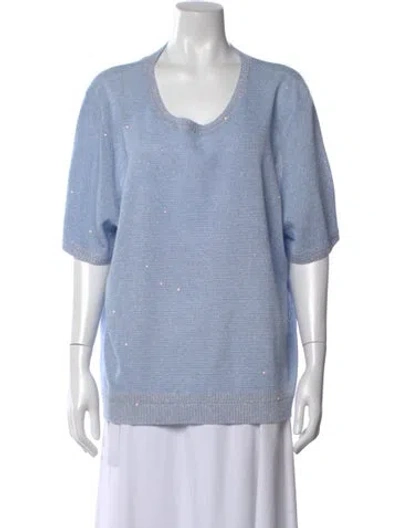 Pre-owned Kobi Halperin Scoop Neck Sweater In Blue