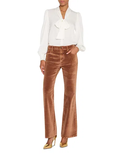 Kobi Halperin Selena Tie Neck Silk-blend Blouse In White