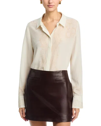 Kobi Halperin Serena Silk Blouse In White