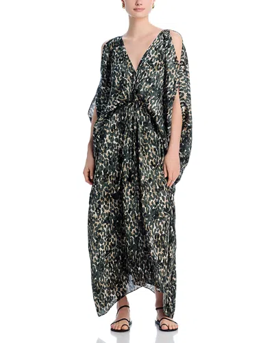 Kobi Halperin Shalev Swim Cover-up Dress In Black Multi
