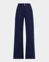 Kobi Halperin Shay Wide-leg Linen Blend Pants In Midnight Blue