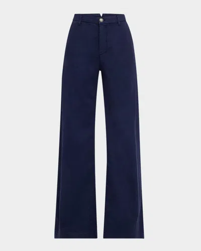 KOBI HALPERIN SHAY WIDE-LEG LINEN BLEND PANTS