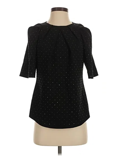 Pre-owned Kobi Halperin Short Sleeve Blouse In Black