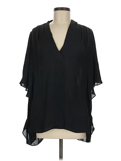 Pre-owned Kobi Halperin Short Sleeve Blouse In Black