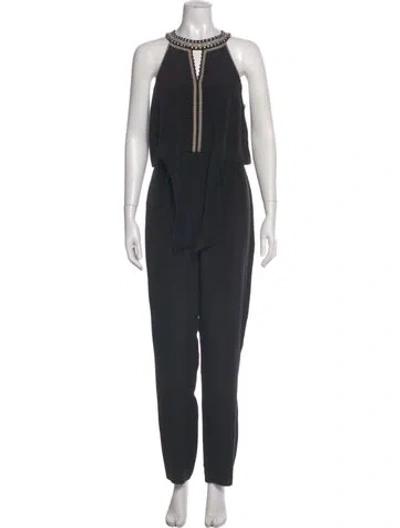 Pre-owned Kobi Halperin Silk Crew Neck Jumpsuit W/ Tags In Gray