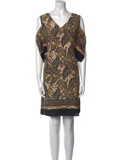 Pre-owned Kobi Halperin Silk Knee-length Dress In Black