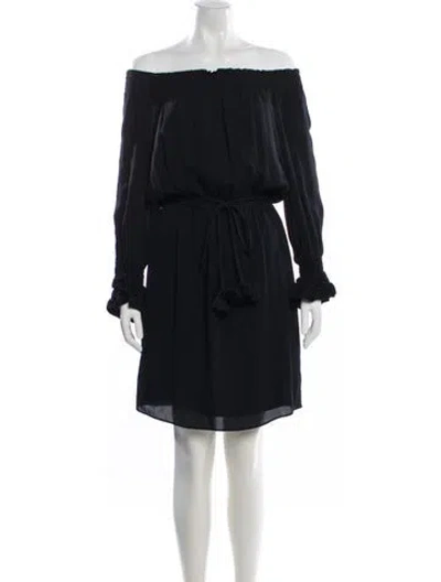 Pre-owned Kobi Halperin Silk Knee-length Dress In Black