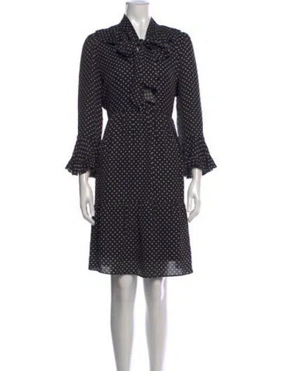 Pre-owned Kobi Halperin Silk Knee-length Dress In Black