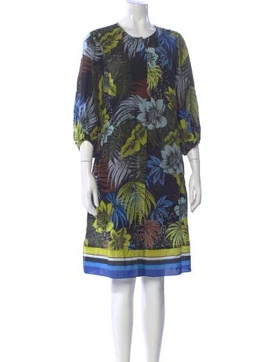 Pre-owned Kobi Halperin Silk Knee-length Dress In Blue