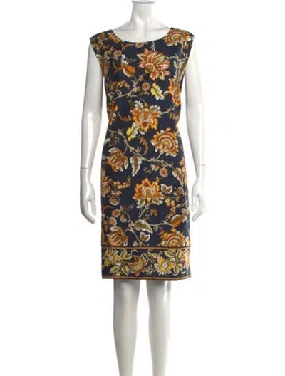 Pre-owned Kobi Halperin Silk Knee-length Dress In Blue