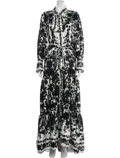 Pre-owned Kobi Halperin Silk Long Dress In Black